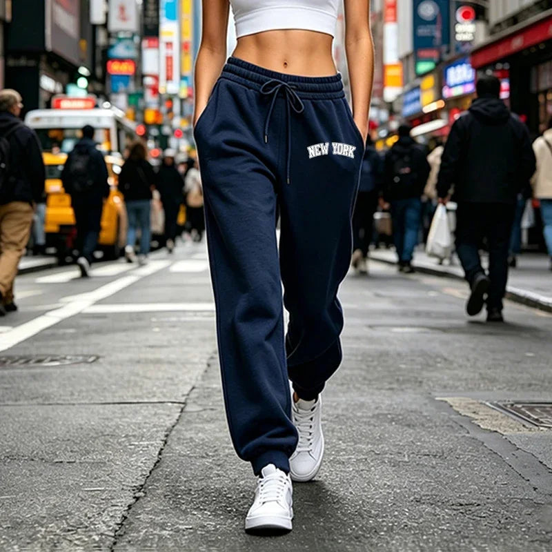 Womens Sweatpants Casual Sports Fitness Pants Outdoors Gym Jogging Woman Clothes Trousers Comfortable Elastic Waist Sportswear